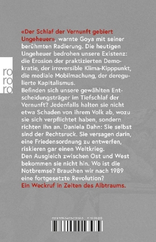 Buchcover und Innenansicht für das Buch: Der Schlaf der Vernunft