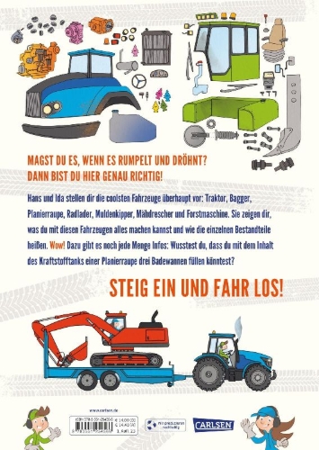 Buchcover und Innenansicht für das Buch: Toffe Maskiner