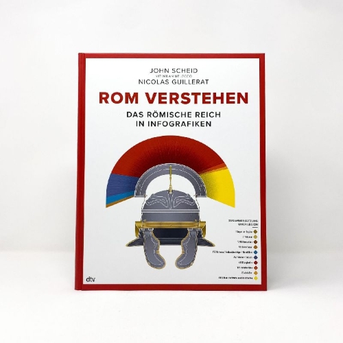 Buchcover und Innenansicht für das Buch: Infographie de la Rome antique