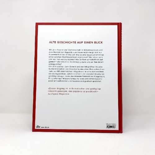 Buchcover und Innenansicht für das Buch: Infographie de la Rome antique