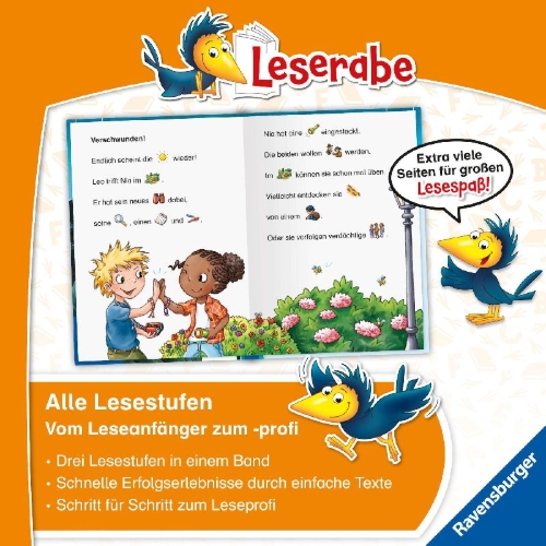 Buchcover und Innenansicht für das Buch: Leserabe Sonderausgaben - Detektivgeschichten zum Lesenlernen