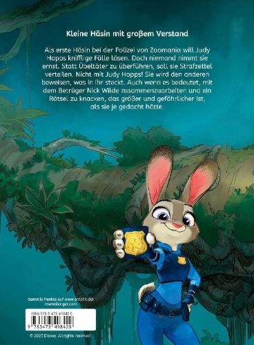 Buchcover und Innenansicht für das Buch: Disney Zoomania - Das offizielle Erstlesebuch zu Film 1