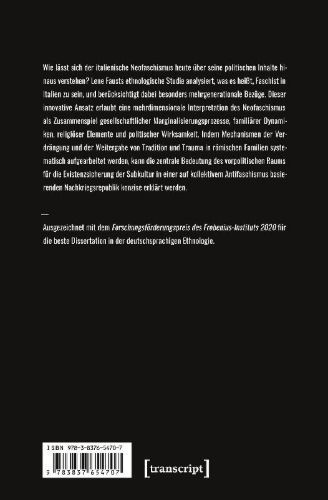 Buchcover und Innenansicht für das Buch: Neofaschismus in Italien