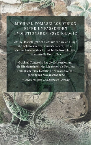 Buchcover und Innenansicht für das Buch: The Evolution of Agency. Behavioral Organization from Lizards to Humans