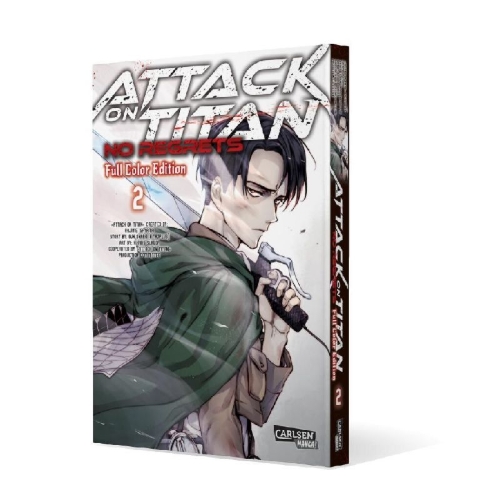 Buchcover und Innenansicht für das Buch: Attack On Titan - No Regrets Full Colour Edition 2