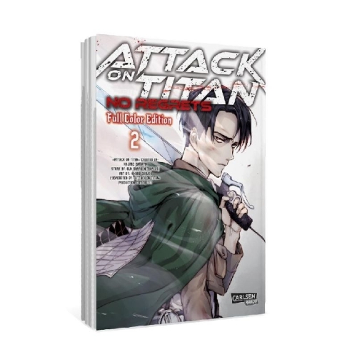 Buchcover und Innenansicht für das Buch: Attack On Titan - No Regrets Full Colour Edition 2