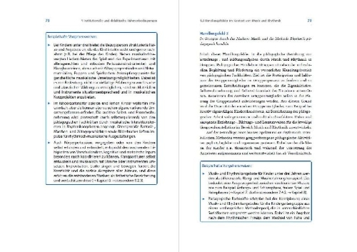 Buchcover und Innenansicht für das Buch: Handbuch Rhythmik und Musik