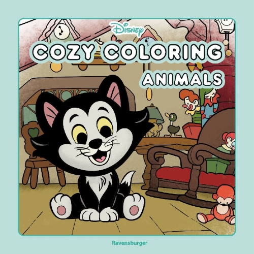 Buchcover und Innenansicht für das Buch: Cozy Coloring Disney - Animals