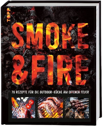 Buchcover und Innenansicht für das Buch: Smoke & fire: de kunst van het bakken op open vuur