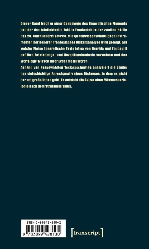 Buchcover und Innenansicht für das Buch: Nach dem Strukturalismus