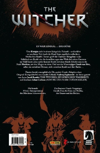 Buchcover und Innenansicht für das Buch: The Witcher: Das kleinere Übel