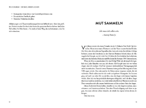 Buchcover und Innenansicht für das Buch: Wild Courage