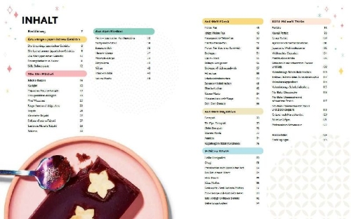 Buchcover und Innenansicht für das Buch: Oishisou!! Das ultimative Anime-Dessert-Kochbuch