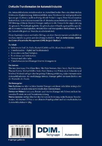 Buchcover und Innenansicht für das Buch: Chefsache Transformation der Automobilindustrie