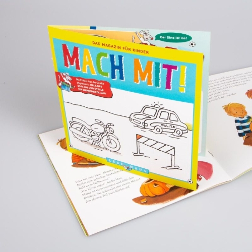 Buchcover und Innenansicht für das Buch: LESEMAUS 96: Max im Herbst