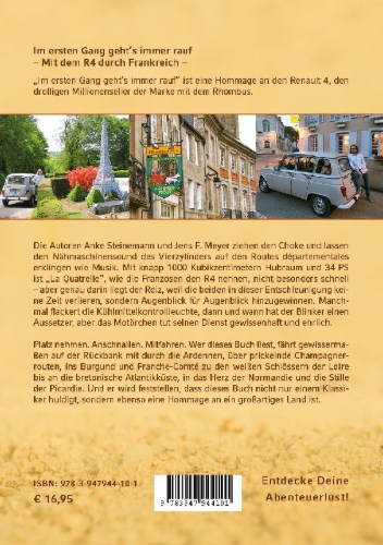 Buchcover und Innenansicht für das Buch: Im ersten Gang geht´s immer rauf