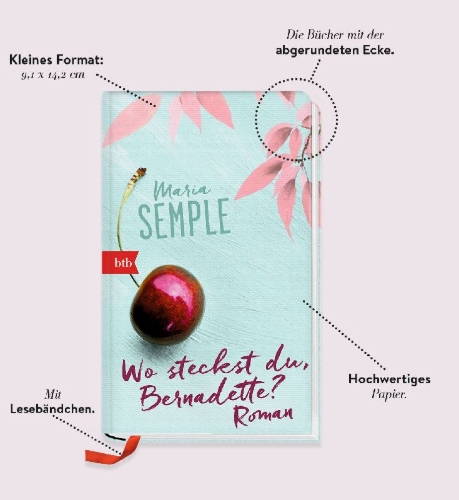 Buchcover und Innenansicht für das Buch: Where'd you go, Bernadette