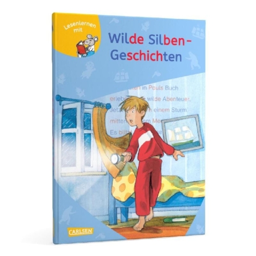 Buchcover und Innenansicht für das Buch: LESEMAUS zum Lesenlernen Sammelbände: Wilde Silben-Geschichten