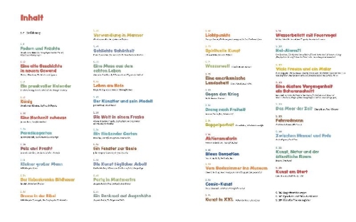 Buchcover und Innenansicht für das Buch: 42 x Kunst, die du unbedingt kennenlernen solltest