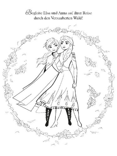 Buchcover und Innenansicht für das Buch: Disney Die Eiskönigin 2: Mandalas