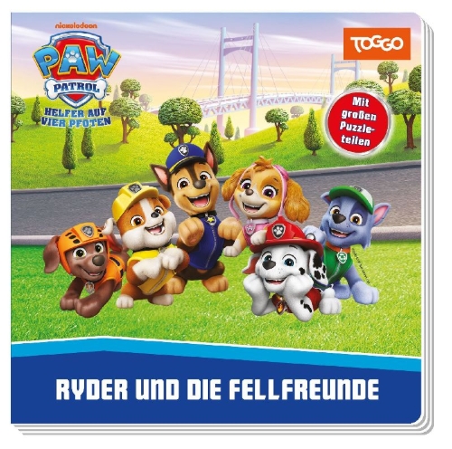 Buchcover und Innenansicht für das Buch: PAW Patrol: Ryder und die Fellfreunde