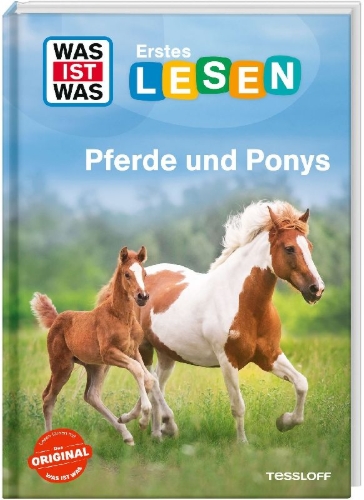 Buchcover und Innenansicht für das Buch: WAS IST WAS Erstes Lesen. Pferde und Ponys