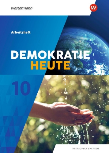 Buchcover und Innenansicht für das Buch: Demokratie heute 10. Arbeitsheft. Für Sachsen