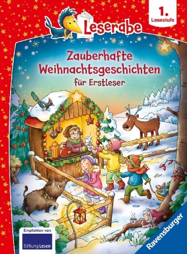 Buchcover und Innenansicht für das Buch: Leserabe Sonderausgaben - Zauberhafte Weihnachtsgeschichten für Erstleser