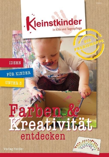 Buchcover und Innenansicht für das Buch: Die Praxismappe: Farben & Kreativität entdecken