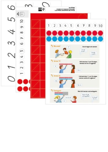 Buchcover und Innenansicht für das Buch: Das Zahlenbuch 1. Arbeitsmittel Beilage zum Schulbuch (VE 5) Klasse 1