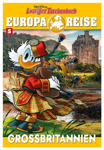 Buchcover und Innenansicht für das Buch: Lustiges Taschenbuch Europareise 05