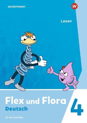 Buchcover und Innenansicht für das Buch: Flex und Flora 4. Heft Lesen: Für die Ausleihe  (Druckschrift)