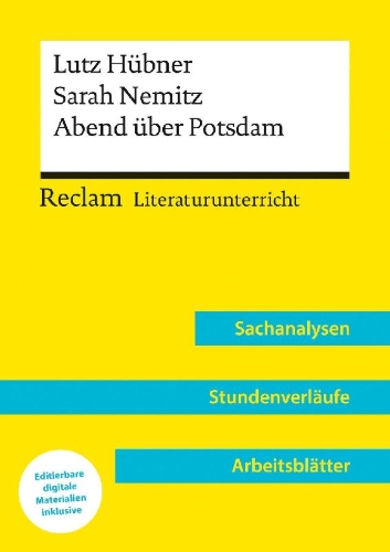 Buchcover und Innenansicht für das Buch: Lutz Hübner / Sarah Nemitz: Abend über Potsdam (Lehrerband) | Mit Downloadpaket (Unterrichtsmaterialien)