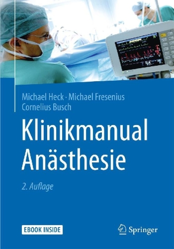 Buchcover und Innenansicht für das Buch: Klinikmanual Anästhesie