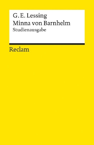 Buchcover und Innenansicht für das Buch: Minna von Barnhelm, oder das Soldatenglück