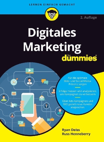 Buchcover und Innenansicht für das Buch: Digitales Marketing für Dummies