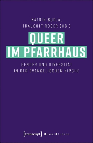Buchcover und Innenansicht für das Buch: Queer im Pfarrhaus
