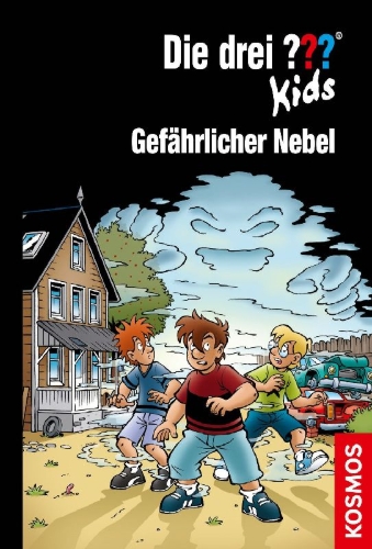 Buchcover und Innenansicht für das Buch: Die drei ??? Kids, 80, Gefährlicher Nebel