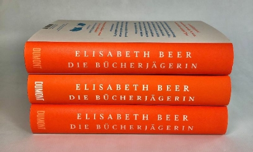 Buchcover und Innenansicht für das Buch: Die Bücherjägerin