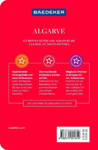Buchcover und Innenansicht für das Buch: Baedeker Reiseführer Algarve