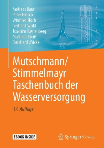 Buchcover und Innenansicht für das Buch: Mutschmann/Stimmelmayr Taschenbuch der Wasserversorgung
