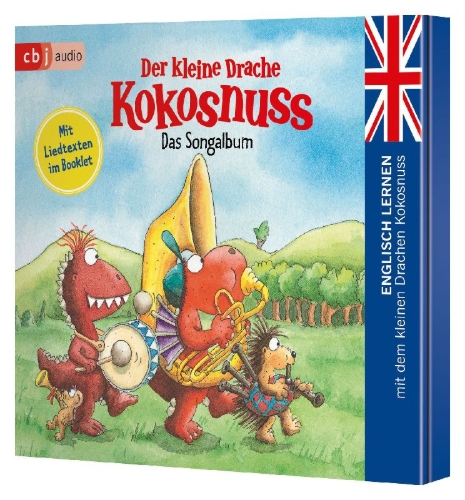 Buchcover und Innenansicht für das Buch: Der kleine Drache Kokosnuss - Das Songalbum