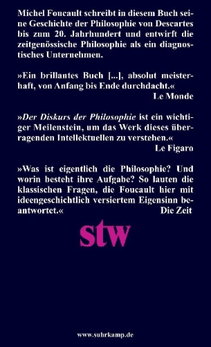 Buchcover und Innenansicht für das Buch: Le discours philosophique