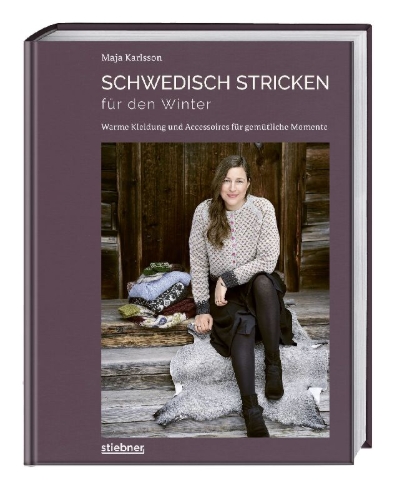 Buchcover und Innenansicht für das Buch: Schwedisch stricken für den Winter