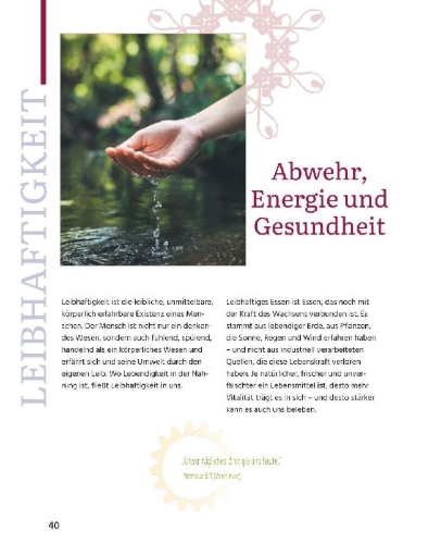 Buchcover und Innenansicht für das Buch: Das große Buch der Gottesnahrung