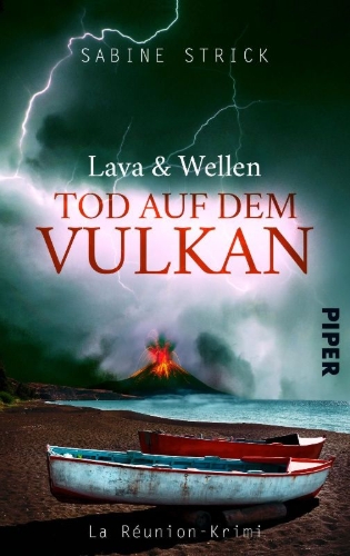 Buchcover und Innenansicht für das Buch: Lava und Wellen: Tod auf dem Vulkan