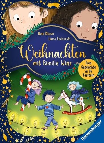 Buchcover und Innenansicht für das Buch: Weihnachten mit Familie Winz