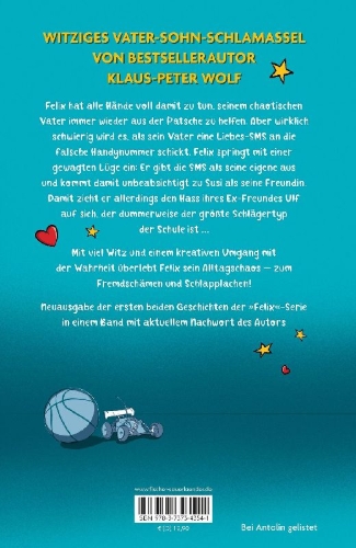 Buchcover und Innenansicht für das Buch: Echt jetzt? Felix und das wahre Leben