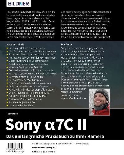 Buchcover und Innenansicht für das Buch: Sony alpha 7C II: Das umfangreiche Praxisbuch zu Ihrer Kamera