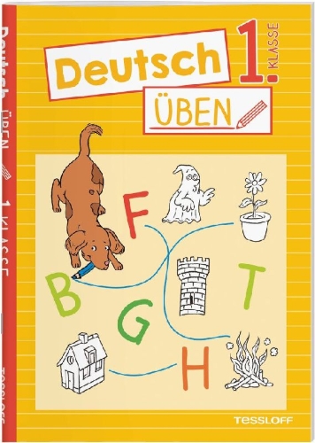 Buchcover und Innenansicht für das Buch: Deutsch üben 1. Klasse